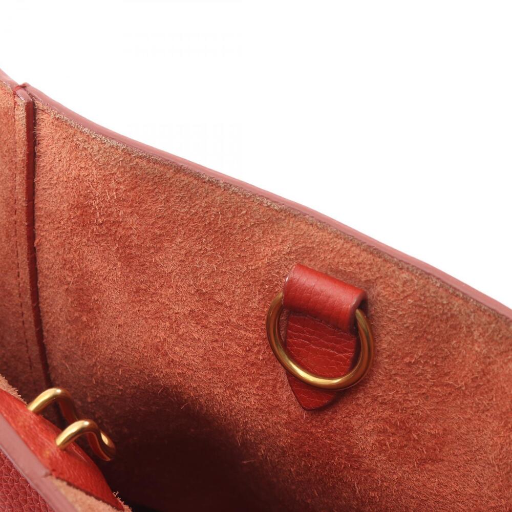 Celine Sangle Bucket Shoulder Bag Leather Red - Picture 7 of 8